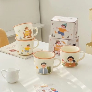 Vente chaude <span class=keywords><strong>personnalisé</strong></span> mignon tasses tasse à café en céramique fine haute qualité <span class=keywords><strong>famille</strong></span> dessin animé tasses - Product Image 1