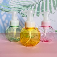 Biru berbusa 300 ml bunga plastik 300 ml Dispenser unik hijau cuci tangan botol pompa sabun merah muda botol busa untuk mencuci kaki
