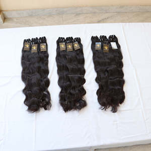 Tissage en lot de cheveux humains indiens lisses et soyeux, qualité Temple 11A 12A, cuticule vierge brute alignée, vendeurs de cheveux humains indiens - Product Image 2