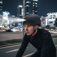 Casque de Vélo Commuter avec Lumière LED Clignotante, Casque de Trottinette Électrique et de Vélo pour le Cyclisme Quotidien