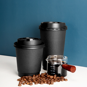 Bicchieri da Caffè Biodegradabili Usa e Getta a Doppia Parete in Carta Kraft con Rivestimento PLA, Pellicola Alimentare Stampata, Dimensioni Personalizzabili, Carta/Plastica - Product Image 3