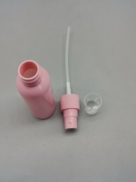 Flacon pulvérisateur de voyage rond rose pastel en PET, atomiseur à fine brume, flacon cosmétique rechargeable pour soins de la peau, tonique, parfum