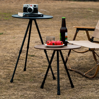 Table de camping pliante avec pieds réglables, légère, en alliage d'aluminium, portable, moderne, pour cuisine et extérieur, installation facile
