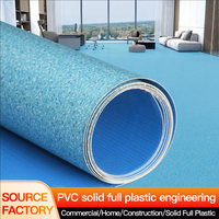 Rouleaux de Revêtement de Sol Vinyle PVC Linoléum Résistants à l'Usure pour Salle de Sport, Extérieur, École, Bureau, Supermarché