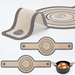 2024 Non-stick Reusable Silicone Baking Mat Silicone Bread Sling 55.5*21 CM 0.7mm Silicone Bread Sling For Dutch Oven