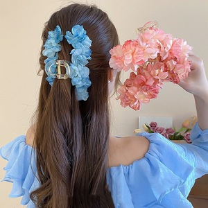 2026 New Chinese <b>Style</b> Hydrangea Tassel Hair Claw Elegant Fairy Ancient Hair Clip For Women Back <b>Head</b> - Product Image 1