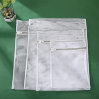 Sac à linge en filet de nylon réutilisable et lavable avec fermeture éclair, unisexe, pour le rangement des soutiens-gorge, chaussettes et vêtements, sacs anti-poussière pour femmes