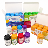 Bocaux en plastique personnalisés avec couvercles, en PET de qualité alimentaire, légers, couleur personnalisée, contenants de stockage pour bonbons, emballage réutilisable anti-odeur