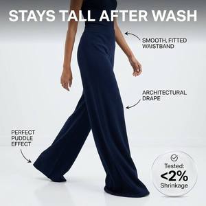 Pantalon côtelé épais et doux pour femme, taille haute, coupe droite ample, longueur 38 pouces, idéal pour l'hiver, vente en gros personnalisée - Product Image 3