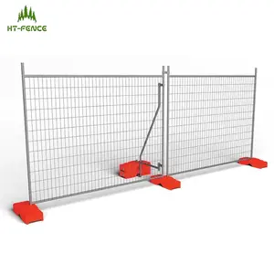 6' X 12 ' Temporary Fencing Panel Construction Barrier Safety Temporary Wire Mesh Fence Construction Build For Events
