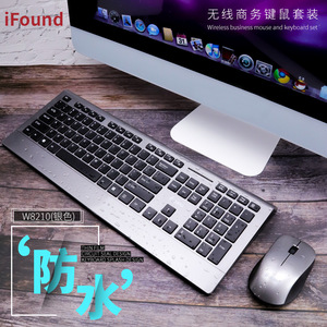 iFound Wireless <b>Keyboard</b> <b>Mouse</b> Combo 104 Keys Ultra Thin Metal Waterproof English Ergonomic Office Use - Product Image 2
