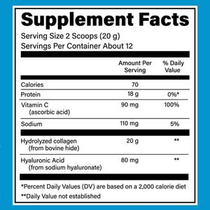 Colágeno en Polvo Premium con Vitamina C y Ácido Hialurónico, Suplemento de Colágeno - Product Image 3