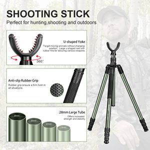360 °   Trípode Giratorio en Forma <span class=keywords><strong>de</strong></span> U para <span class=keywords><strong>Caza</strong></span> <span class=keywords><strong>de</strong></span> Patos, Soporte <span class=keywords><strong>de</strong></span> Tiro Portátil <span class=keywords><strong>de</strong></span> Aluminio Impermeable - Product Image 4