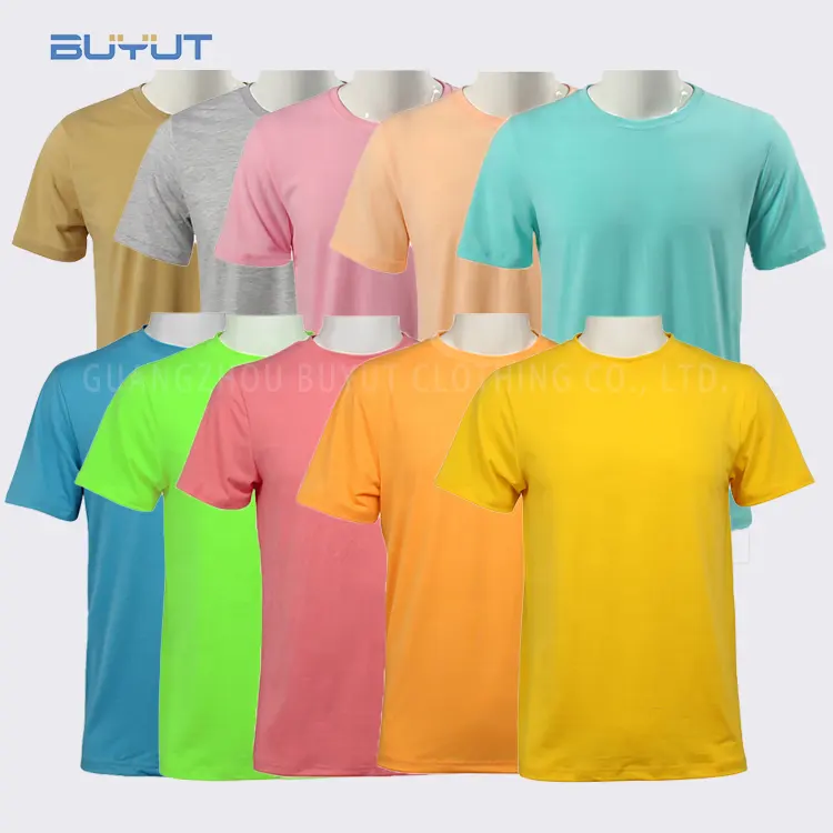 Plain Shirts For Women Custom Ribbed Collar Round Neck 95 Polyester Have Cotton Feel Lady T Shirts Plain Color Sublimation For Women Men