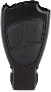 Mercedes w168 w202 w203 w208 w210, a b c e cl 3 botões caixa de embalagem de plástico preto concha chave do carro do benz do abs perfeito - Product Image 2