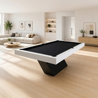 Table de billard pliante haut de gamme de luxe en bois massif et ardoise pour 8 joueurs, très demandée