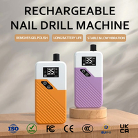 Perceuse à ongles professionnelle populaire rechargeable en plastique avec chargement USB pour manucure et pédicure, outil électrique portable