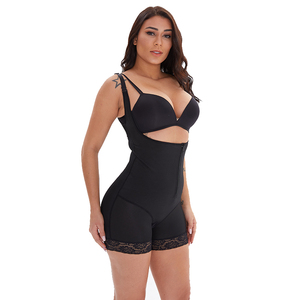 Body Shaper en dentelle pour femmes de grande taille Barboteuse post-partum Fajas Colombianas Combinaison amincissante grande taille - Product Image 2