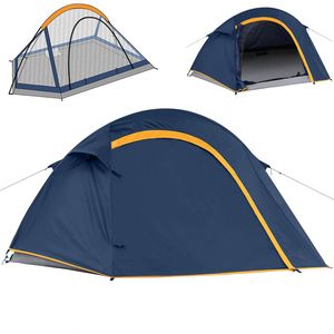 Tente de camping Oxford pour 1-2 personnes, une chambre, installation facile, portable, double couche, imperméable, respirante, quatre saisons - Product Image 5
