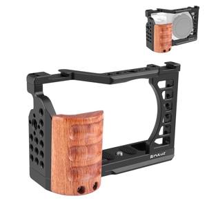Jaula de gran oferta para So.ny A6400/A6700/<span class=keywords><strong>A7</strong></span> <span class=keywords><strong>III</strong></span>/para <span class=keywords><strong>Canon</strong></span>, para cámara Digital Nikon ZFC/Z6III PULUZ, mango de madera de Metal - Product Image 2