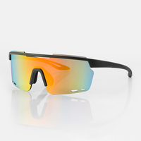 Nouvelles Lunettes de Cyclisme Sportives Colorées, Lunettes de Protection Anti-Vent, Lunettes de Soleil Sportives à Film Réel, Vente en Gros d'Usine pour Hommes
