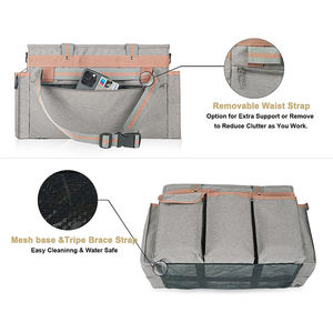 Waterproof Household <b>Cleaning</b> <b>Caddy</b> Tote with Multi-Pockets Folding Storage Organizer Shoulder Strap Carrying <b>Cleaning</b> Supplies - Product Image 4