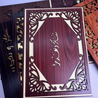 Grand honneur Trophée commémoratif en bois Société Anniversaire Souvenir Certificat Plaques en bois