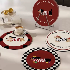 Custom Printed Cartoon Design Eco-Friendly 3mm Thick Round Silicone <b>Coaster</b> <b>Drink</b> Cup Mat Sets <b>for</b> Bar Beer 50 Customized Logos - Product Image 5