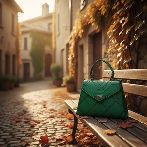 Sac bandoulière Aimar vert à motif géométrique, style vintage, en cuir PU, pour femme, pour un usage quotidien, saison estivale - Product Image 2