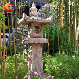 Lanterne de jardin <span class=keywords><strong>solaire</strong></span> <span class=keywords><strong>japonaise</strong></span> en pierre de granit Pagode Lanterne LED Lumière Lampe pour phare Décoration de jardin à domicile - Product Image 6