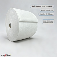 Tissu non tissé en polypropylène (PP) 100 % spunbond, 25 g/m², personnalisé pour l'industrie, en rouleau, imperméable, avec matériau meltblown au graphène, pour masques N95 BFE