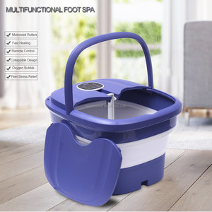 Máquina masajeadora Bucekt de baño de spa de pies con calefacción eléctrica con rodillos de masaje automáticos y masaje de burbujas de agua - Product Image 6