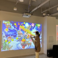 Sistema de Software de Proyección 3D para Interacción en Interiores, Juegos de Video con Proyector de Pared Interactivo para Niños, Diversión con Pelotas