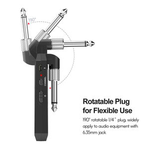 Sistema Wireless per Chitarra <span class=keywords><strong>M</strong></span>-VAVE WP-3 5.8G Ricaricabile Trasmettitore e Ricevitore Audio Banda ISM per Chitarra Elettrica e Basso - Product Image 5