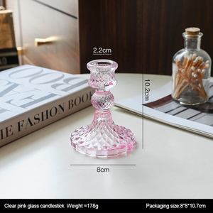 Candelabro de cristal elegante a buen precio, candelabro transparente para decoración del hogar - Product Image 5