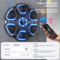 Machine de boxe musicale murale transfrontalière améliorée avec réglages de la lumière et des équipements pour la boxe musicale, pour le fitness à domicile