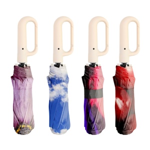 ร่มกันลมขนาด 21 23 27 นิ้ว ร่มพับอัตโนมัติสำหรับการท่องเที่ยวแบบแบ็คแพ็ค - Product Image 1