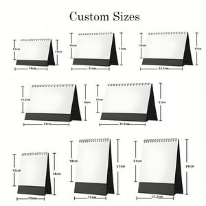 Personalized Logo Desktop <b>Calendar</b> 2026, Mini Flip Stand, Spiral Bound, Office Desk Planner - Product Image 4