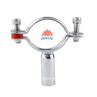 Support de tuyau rond sanitaire en acier inoxydable 201 SS304 SS316, pince de fixation sur mesure pour tuyau en acier inoxydable