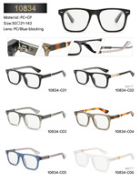 Vente en gros directe d'usine, lunettes optiques carrées unisexes personnalisées avec logo, montures durables en TR90, lunettes anti-lumière bleue