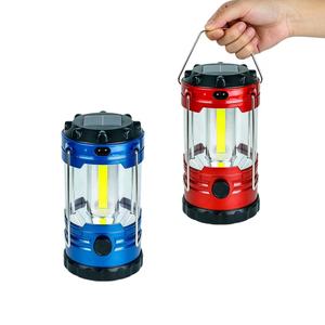 Linterna de Camping COB 2 en 1 Recargable con Energía Solar, con Asa, Luz LED Ultrabrillante de 3 Modos, para Uso en Interiores y Exteriores - Product Image 1