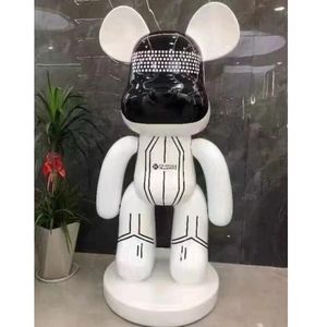 Escultura de Oso de Dibujos Animados en Resina de Fibra de Vidrio Personalizable, Resistente a la Intemperie, Decoración Interior y Exterior - Product Image 5