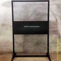 Panneaux de séparation en maille métallique de style industriel sur mesure, écrans décoratifs en acier pour la confidentialité, séparateurs pour restaurants