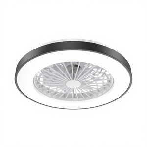 مروحة سقف ذكية حديثة موفرة للطاقة مع إضاءة LED وتحكم عن بعد، منخفضة الضوضاء، مصنوعة من المعدن، للاستخدام في الفنادق والمنازل - Product Image 5