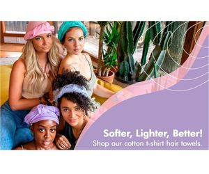 Microfiber Polyester <b>Hair</b> Drying <b>Towel</b> Quick-Dry Turban Set for <b>Hair</b> <b>Wrapping</b> Fashionable Cloth T-Shirt Design - Product Image 2