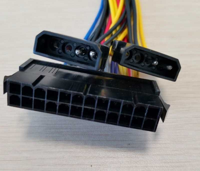 ATX PSU 24 Pin a 18 Pin + 10 Pin + IDE 4Pin convertir adaptador de Cable para HP Z800 estación de trabajo placa base 30cm