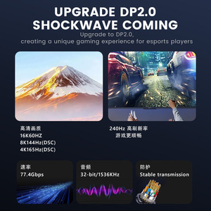 Wholesale Low Price High Quality 8k <strong>Cable</strong> Nylon Braided Displayport <strong>DP</strong> <strong>to</strong> <strong>HDMI</strong> 2.1 8k 30Hz 4K 60Hz <strong>Cable</strong> 1M 2M 3M 10m <strong>DP</strong> <strong>to</strong> <strong>HDMI</strong>