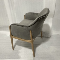 Chaise de salle à manger en bois massif, style moderne et luxueux