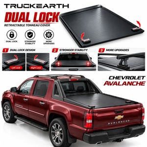 Manual Retractable Tonneau Cover for Chevrolet Avalanche Pickup Trucks with Dual Lock Release Available from Either Side - Product Image 1