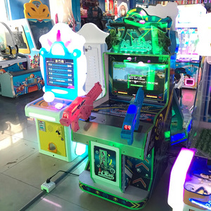 Vente chaude drôle vidéo électronique enfants extraterrestres machine de jeu de tir pour deux joueurs - Product Image 2